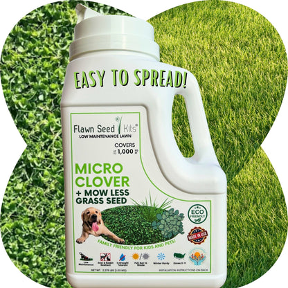 Micro Clover + Mow Less Grass Seed