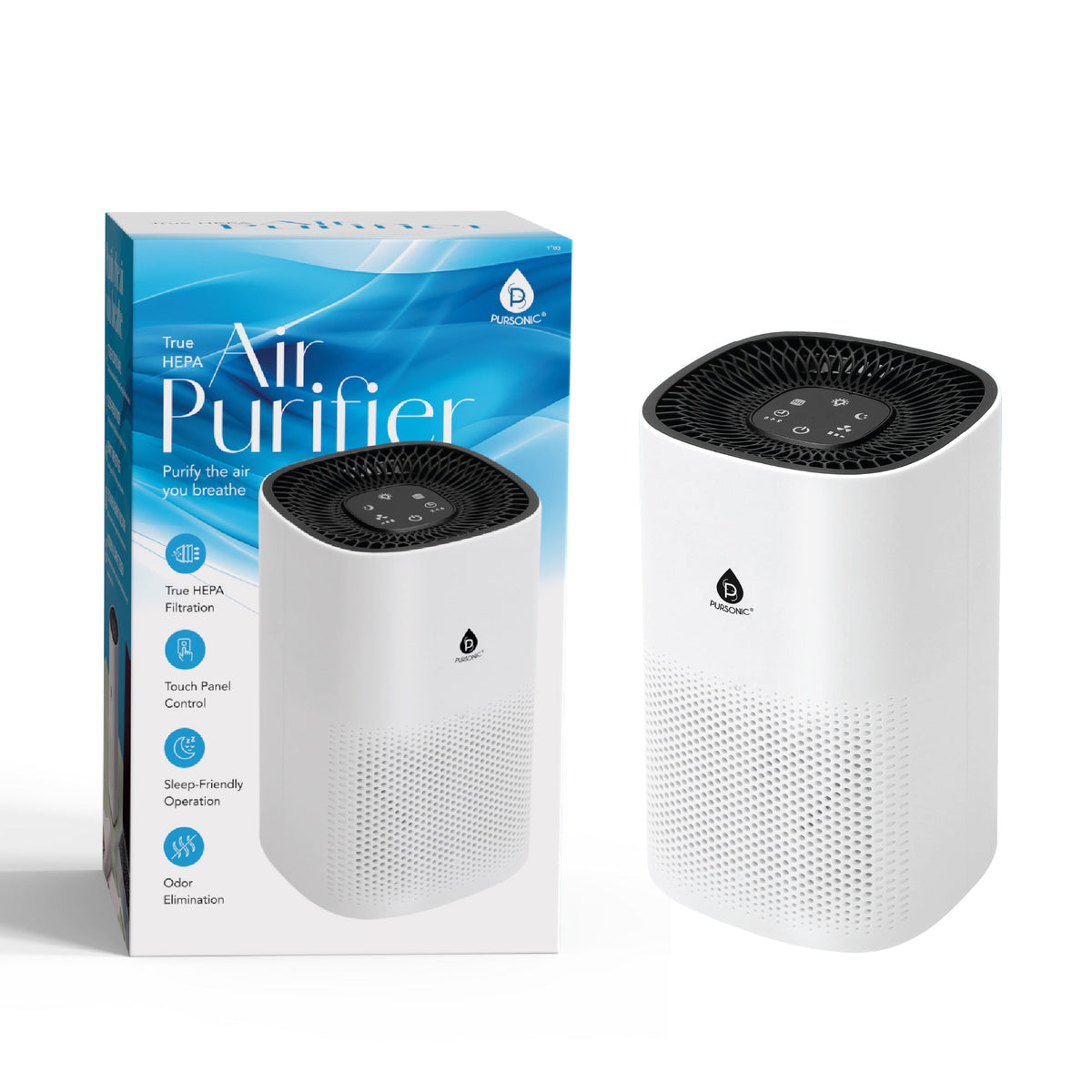 Pursonic Home Sanctuary Trio: Towel Warmer, True HEPA Air Purifier & Essential Oils