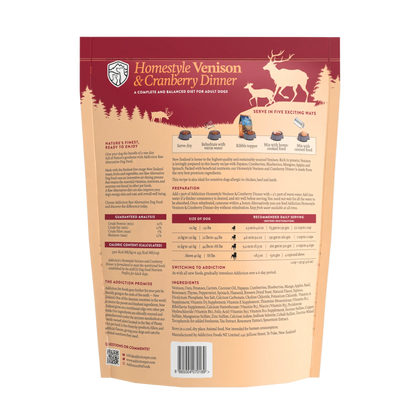 Homestyle Venison & Cranberry Dinner Air-Dried Dog Food