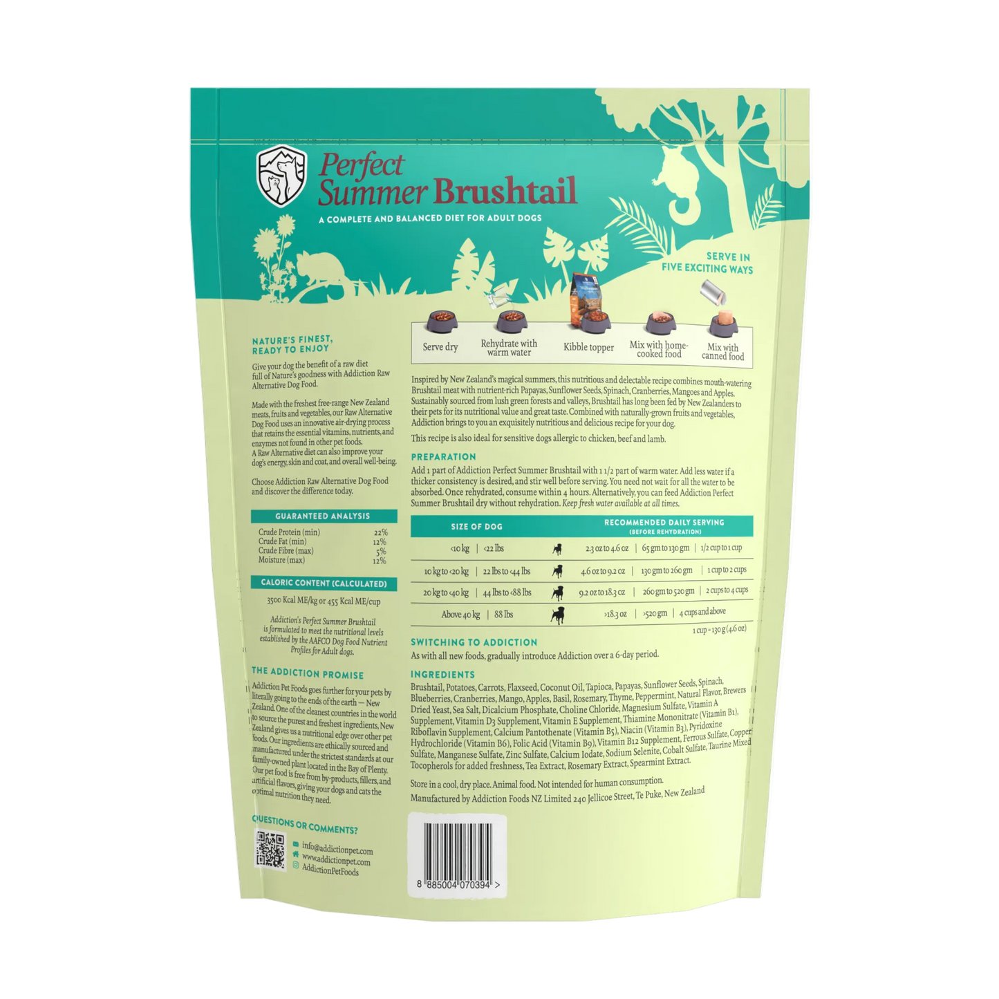 Perfect Summer Brushtail Air-Dried Dog Food