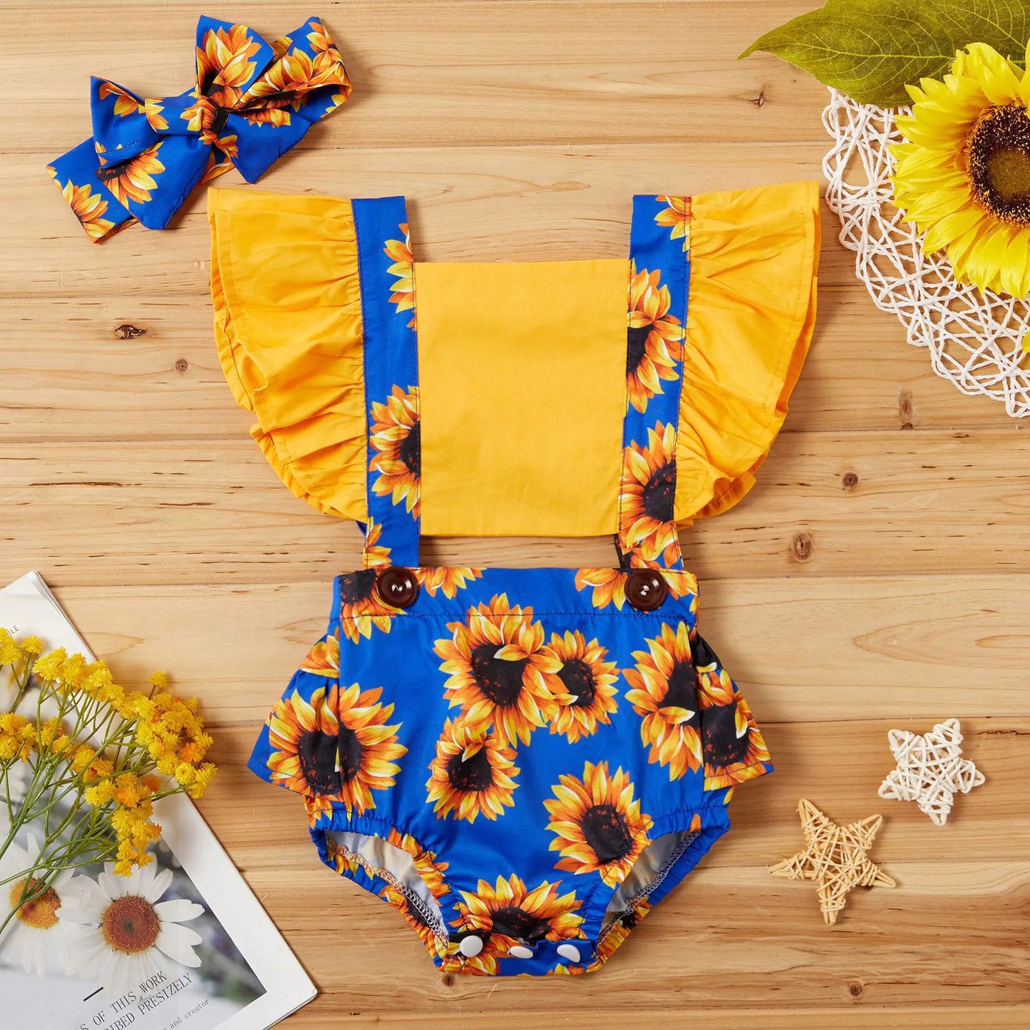 New Girls' Jumpsuit with Suspenders