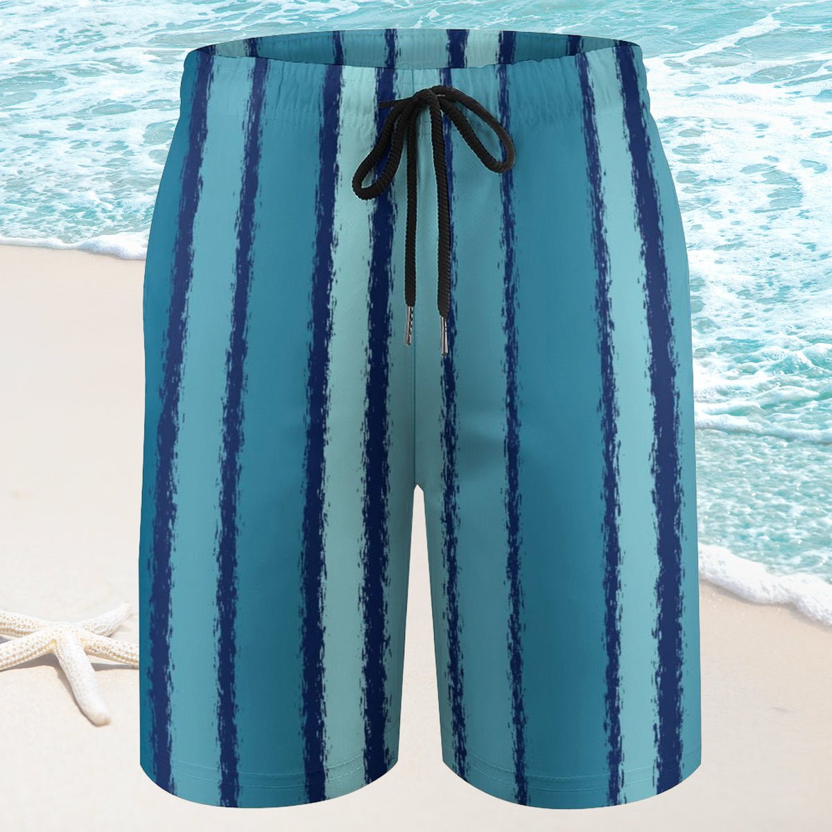 Kids Ocean Stripe Board Shorts