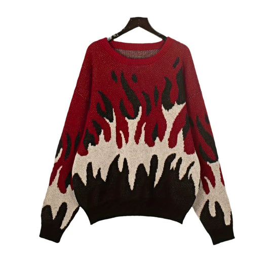 Women's Long Sleeve Round Neck Pullover Sweater