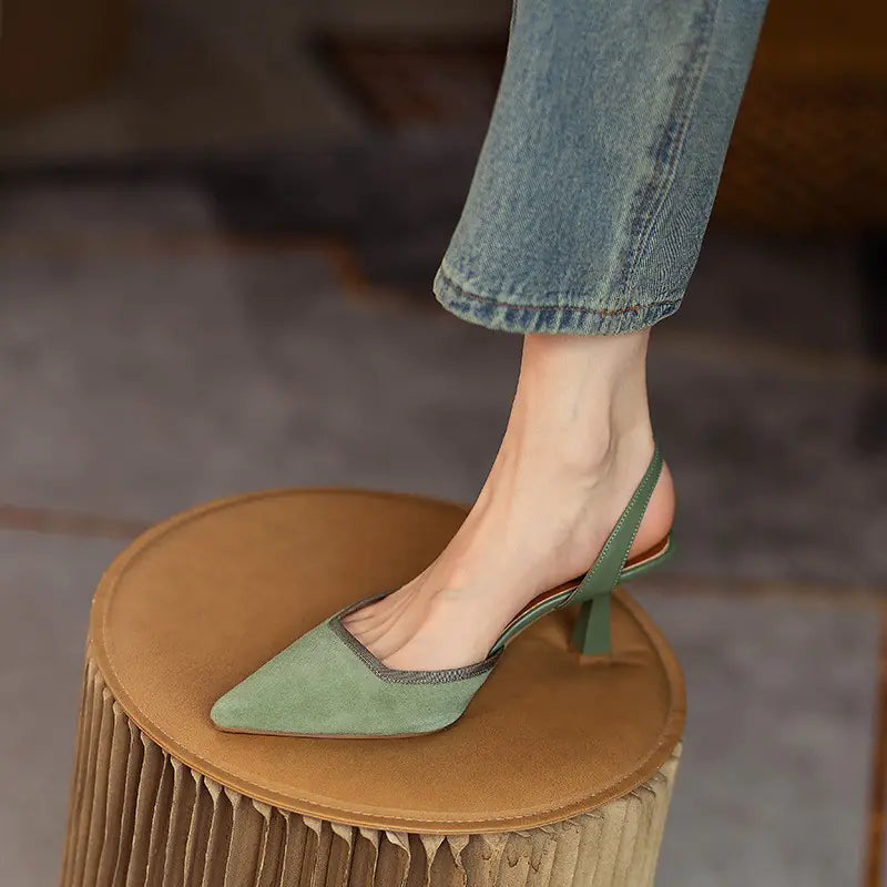 Vintage Pointed Toe Heels for Women