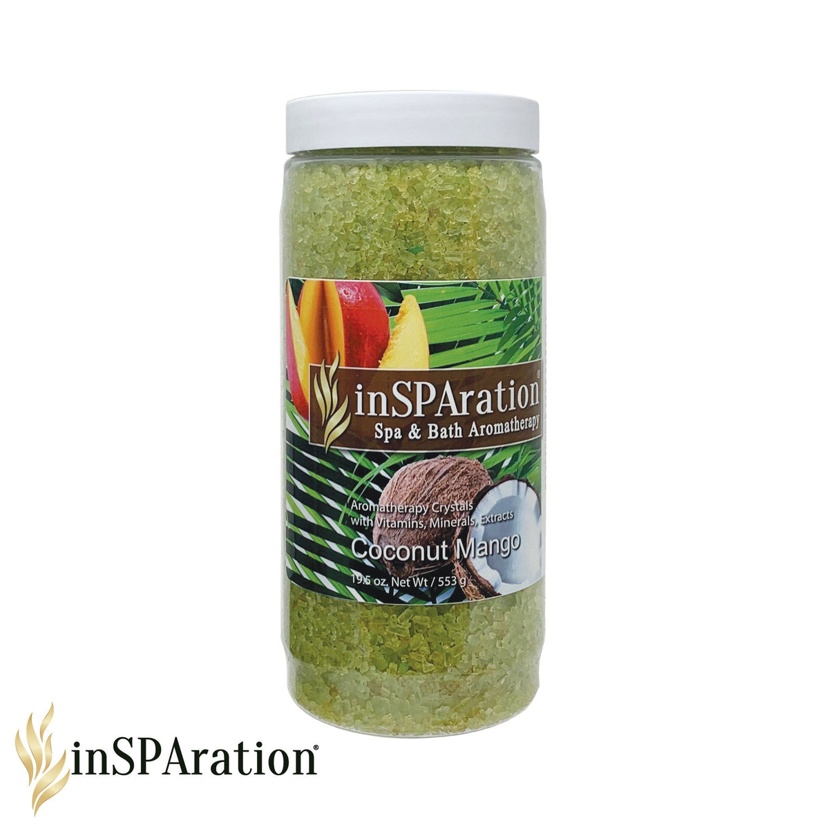 19oz inSPAration Rx Crystals – Epsom Salt for Hot Tub, Muscle Relaxing & Stress Relief Bath Salts, Spa Crystals for Hot Tubs