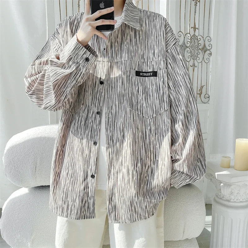Men's Oversized Button-Up Shirts
