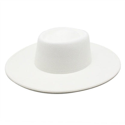 Ella Wide Brim Wool Jazz Hat – Stylish Felt Hat in 16 Colors