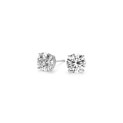 2 cttw Certified IGI Lab Grown Round Diamond Stud Earrings 14k White Gold(G/VS2)