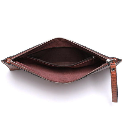 Python Luxe Clutch - Stylish Simulated Leather Clutch for Sophisticated Women