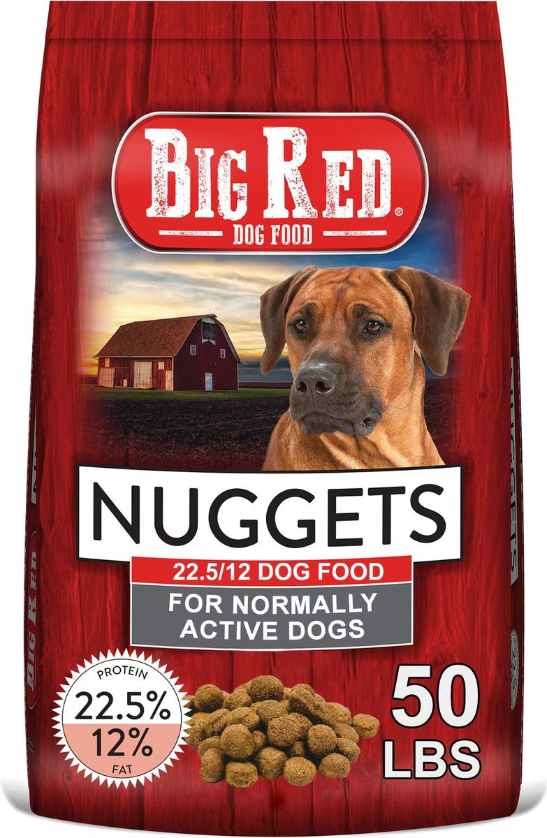 Big Red Nuggets Dry Dog Food, 50-lb bag