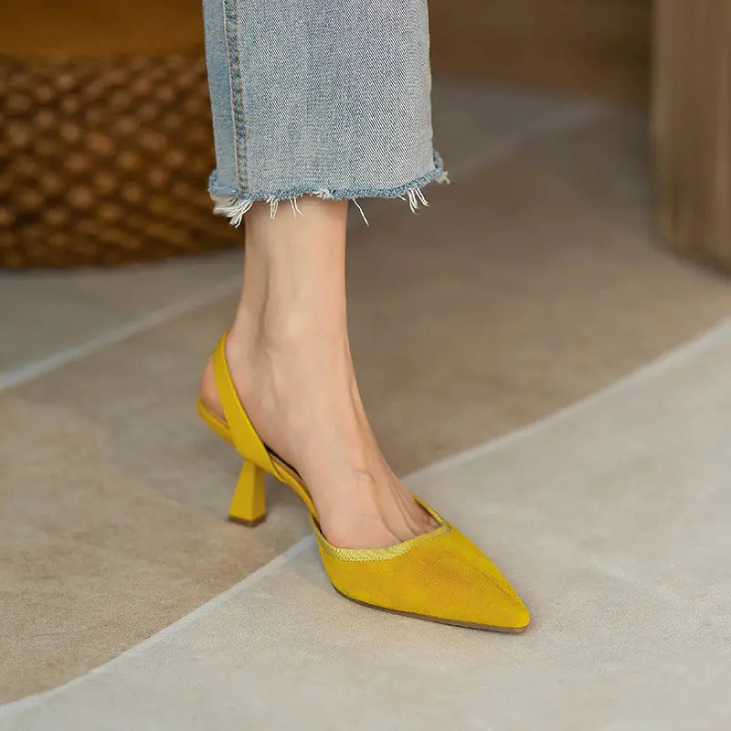 Vintage Pointed Toe Heels for Women