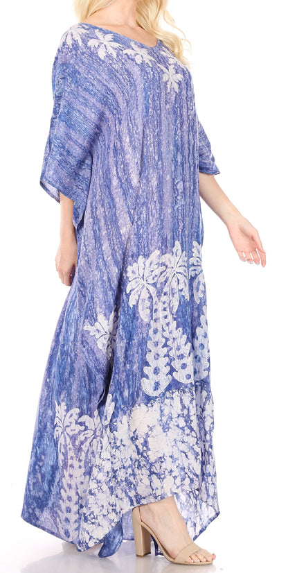 Sakkas Tacy Women's Boho Summer Maxi Dress for Casual or Lounge Wear