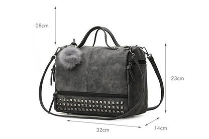 Rustic Charm Leather Shoulder Bag – Stylish Cowgirl Handbag