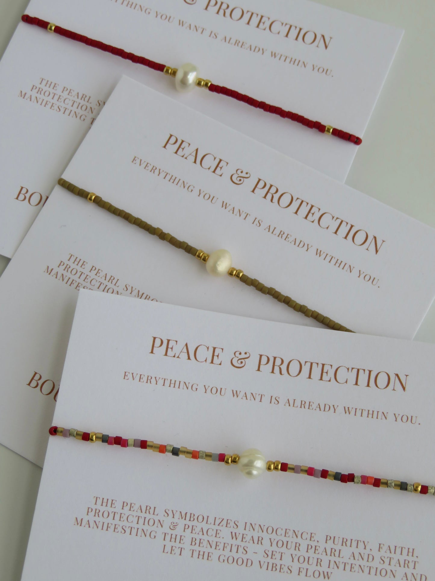 Manifest Peace - Pearl Bracelet