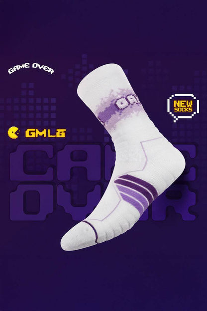 Elite Basketball Socks - High-Cut Terry Cushion Performance Crew Socks