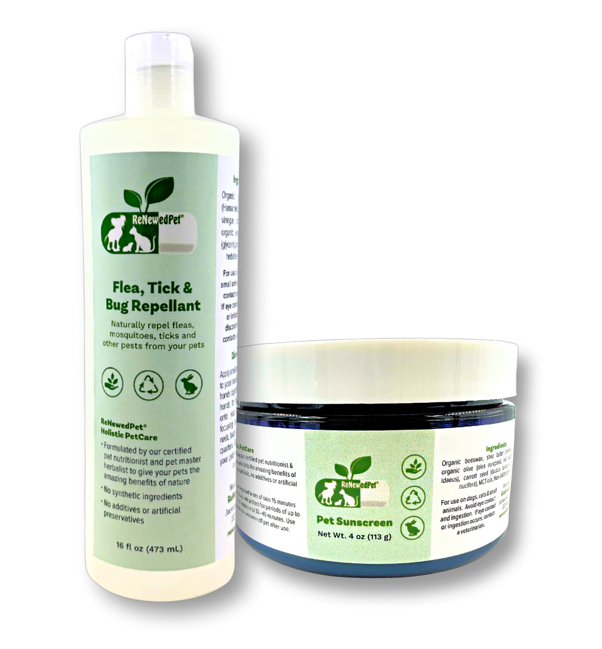 OUTDOOR SAFETY KIT/ Sunscreen & Flea/Tick/Bug Repellent