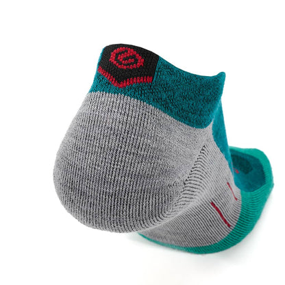 Emerald - Run Ankle Midweight Merino Wool Sock