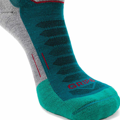 Emerald - Run Ankle Midweight Merino Wool Sock