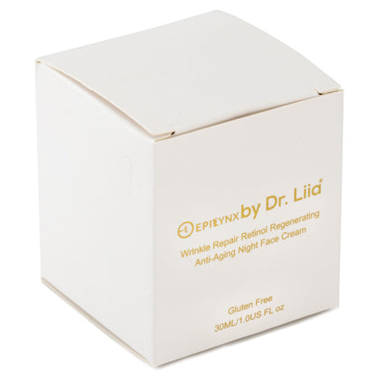 Wrinkle Repair Retinol Night Cream – Vegan, Gluten-Free, Regenerating Anti-Aging Moisturizer