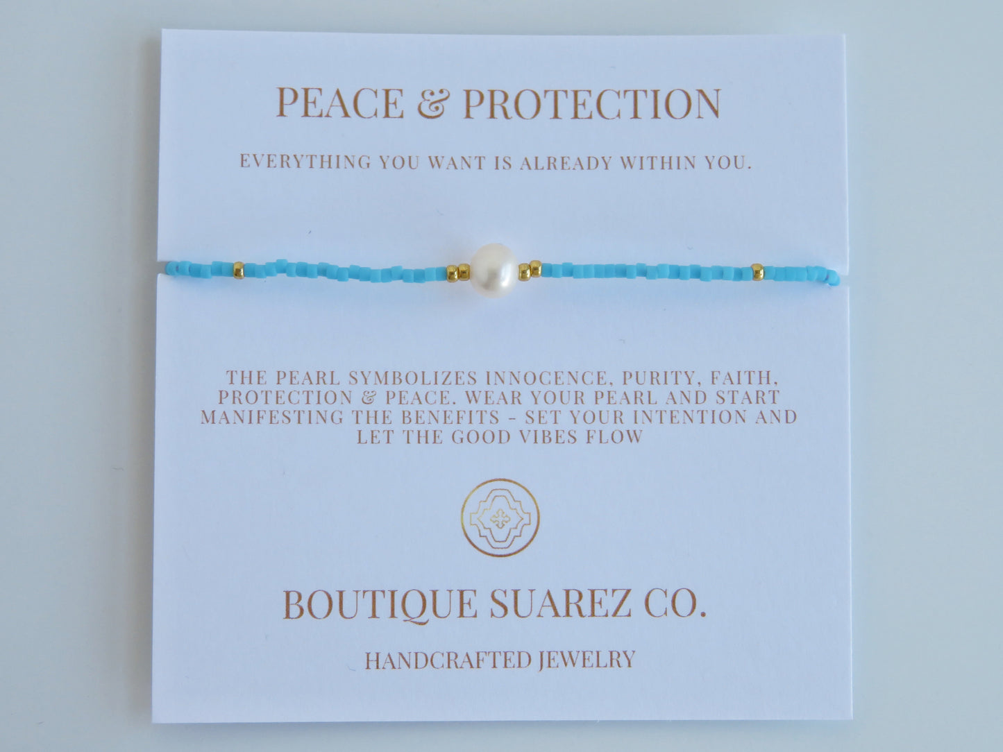 Manifest Peace - Pearl Bracelet