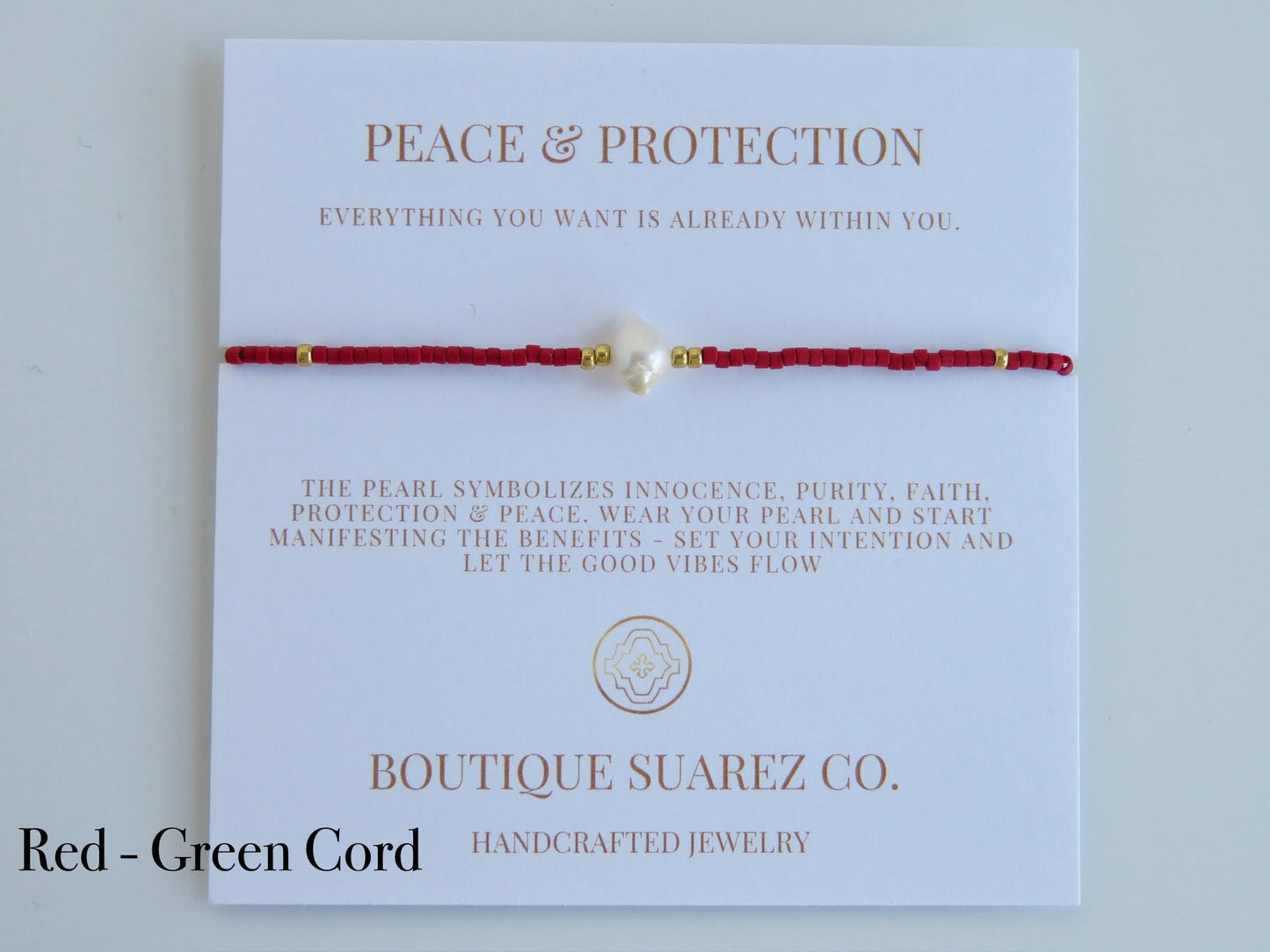 Manifest Peace - Pearl Bracelet
