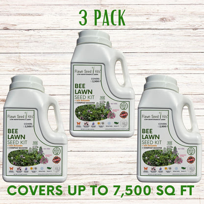 Bee Lawn Seed Kit - Easy Spread Shaker