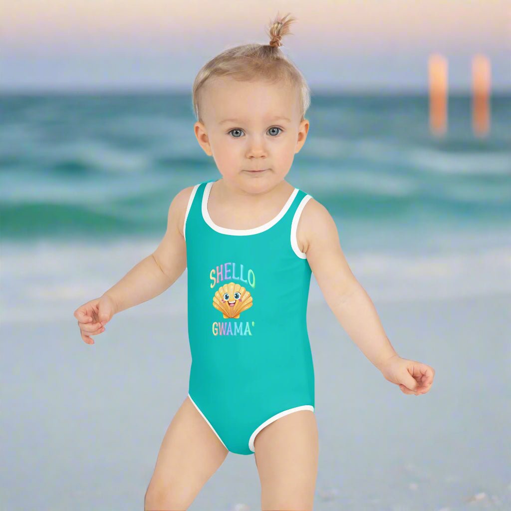 Girl's One Piece Swimsuit | SHello Turquoise