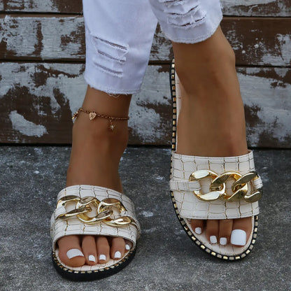 Plus Size Women's Fashion Flat Sandals