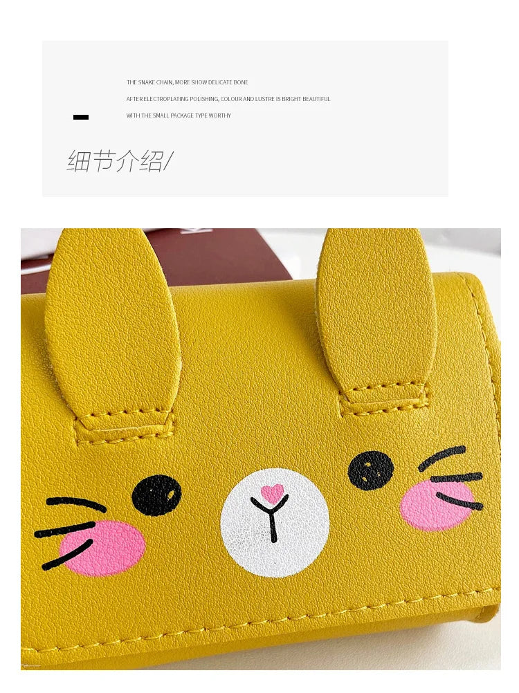 Children's Accessories Small Shoulder Bag Cute Rabbit BabyGirls Small Crossbody Bags Cartoon Kids Boys Mini Coin Purse Handbags