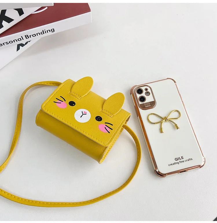 Children's Accessories Small Shoulder Bag Cute Rabbit BabyGirls Small Crossbody Bags Cartoon Kids Boys Mini Coin Purse Handbags