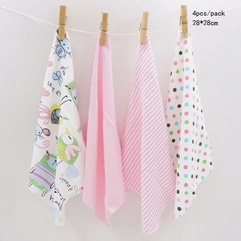 100% Cotton Newborn Baby Towels Saliva Towel Nursing Towel Baby Boys Girls Bebe Toalha Washcloth Handkerchief Dropshipping KF011