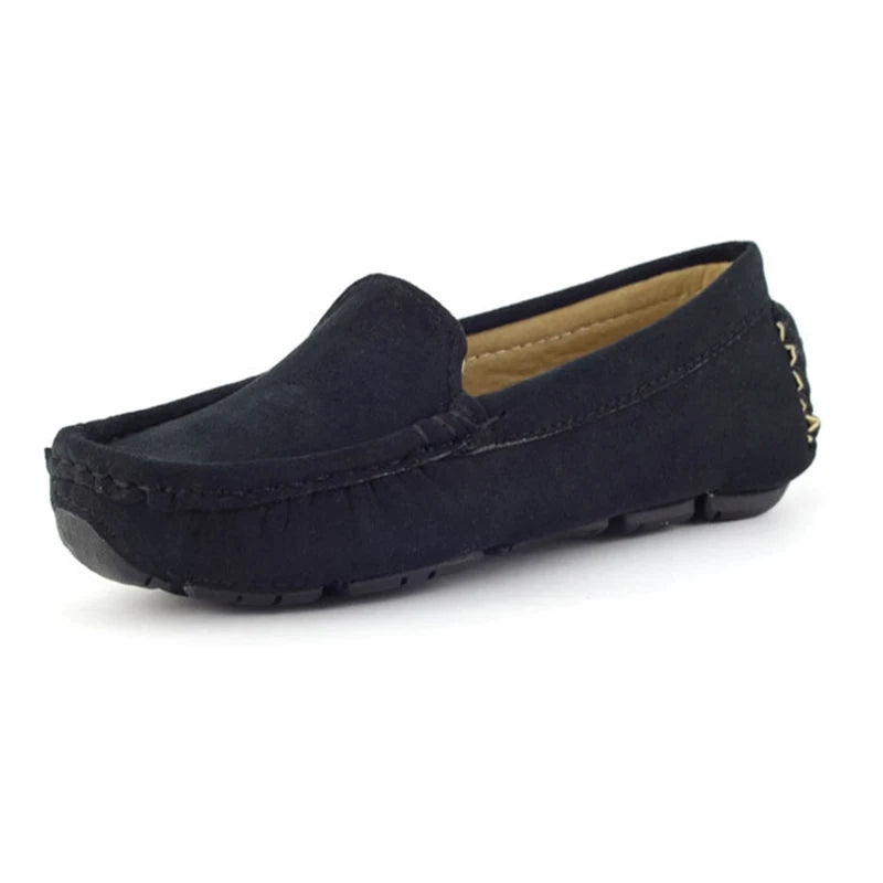 Hot Fashion Kids Shoes For Boys Girls Children Leather Shoes Classical Loafers Baby Toddler Boat Shoes Flat