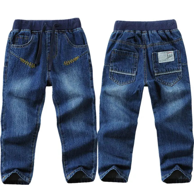 Kids Boys Jeans Fashion Brand Design 100% Cotton Children Denim Trousers Pants For Boy 2-10 Years Wear DWQ100