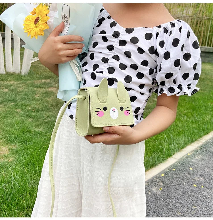 Children's Accessories Small Shoulder Bag Cute Rabbit BabyGirls Small Crossbody Bags Cartoon Kids Boys Mini Coin Purse Handbags