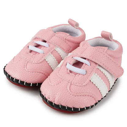 Baby Shoes Boy Girl Shoes Flower Newbron Toddler Infant PU Bowknot Princess Non-slip Rubber Soft Soled Shoes First Walkers