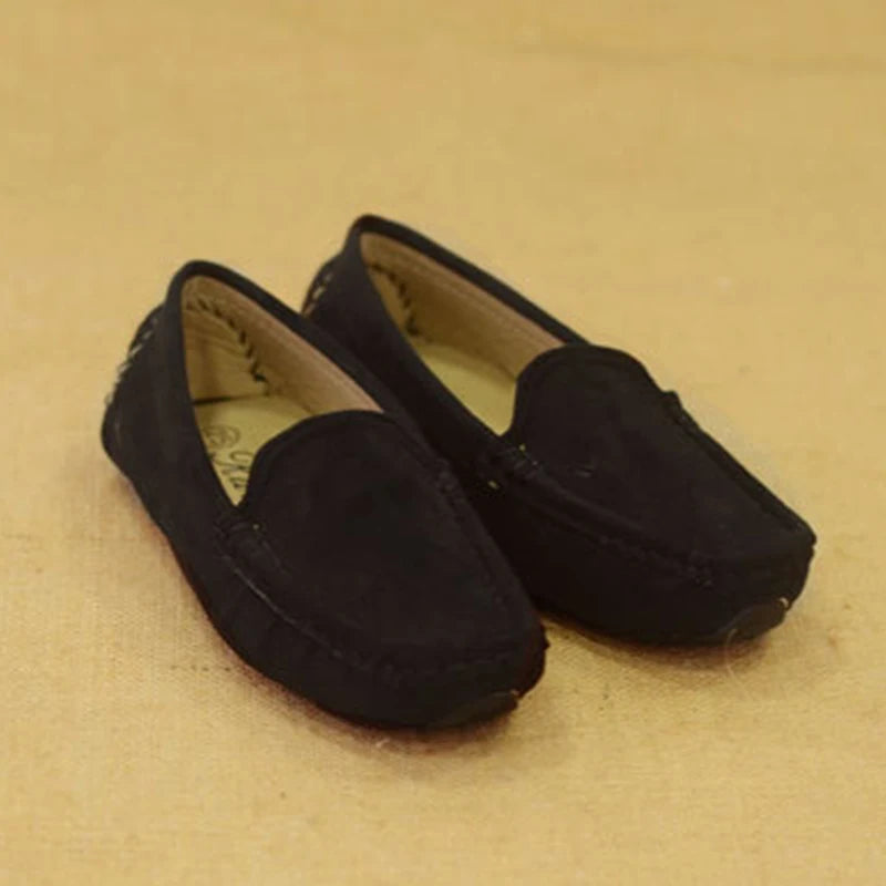Hot Fashion Kids Shoes For Boys Girls Children Leather Shoes Classical Loafers Baby Toddler Boat Shoes Flat