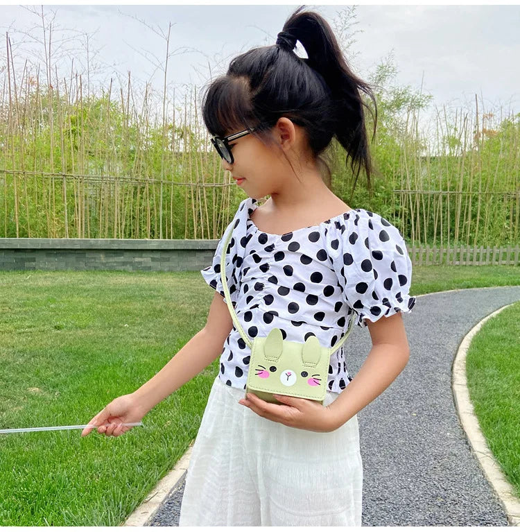 Children's Accessories Small Shoulder Bag Cute Rabbit BabyGirls Small Crossbody Bags Cartoon Kids Boys Mini Coin Purse Handbags