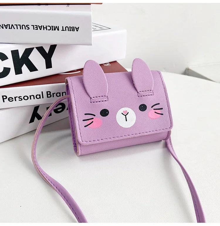 Children's Accessories Small Shoulder Bag Cute Rabbit BabyGirls Small Crossbody Bags Cartoon Kids Boys Mini Coin Purse Handbags