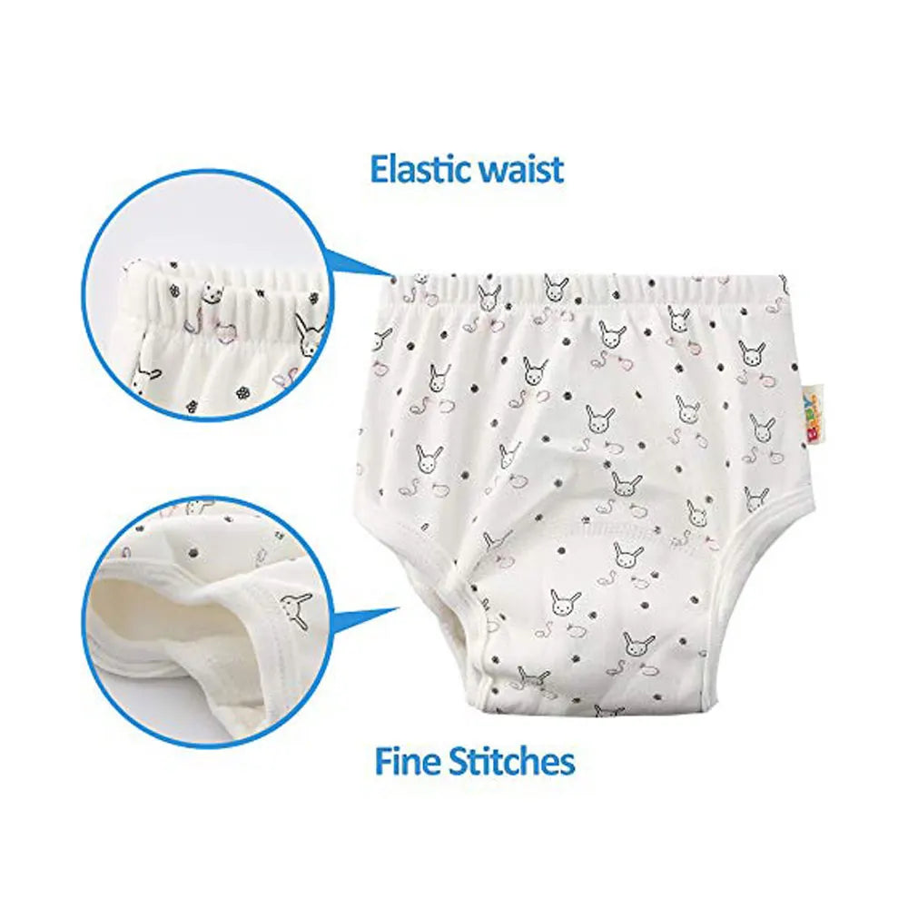 10 Pcs Reusable Baby Training Pants Washable Kids Cloth Diaper Nappies Changing Underwear Infant Toddler Potty Training Panties