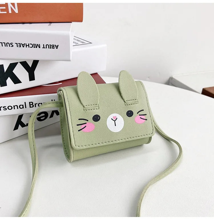 Children's Accessories Small Shoulder Bag Cute Rabbit BabyGirls Small Crossbody Bags Cartoon Kids Boys Mini Coin Purse Handbags