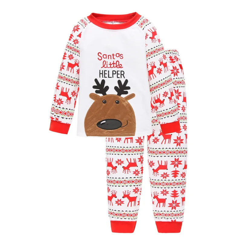 Kid Pajamas Set Baby Boy Clothes Girl Sleepwear Nightwear Children Santa Claus Christmas Pyjamas Cotton Clothing Set 2-7T