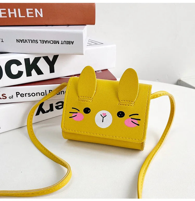 Children's Accessories Small Shoulder Bag Cute Rabbit BabyGirls Small Crossbody Bags Cartoon Kids Boys Mini Coin Purse Handbags