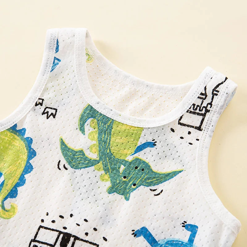 Girls Pajamas Sets 0 to 1 2 3 4 5 6 7 8 9 Years Cute Cat Print 100% Cotton Cartoon Boys Pyjamas Dino Kids Children Home Clothing