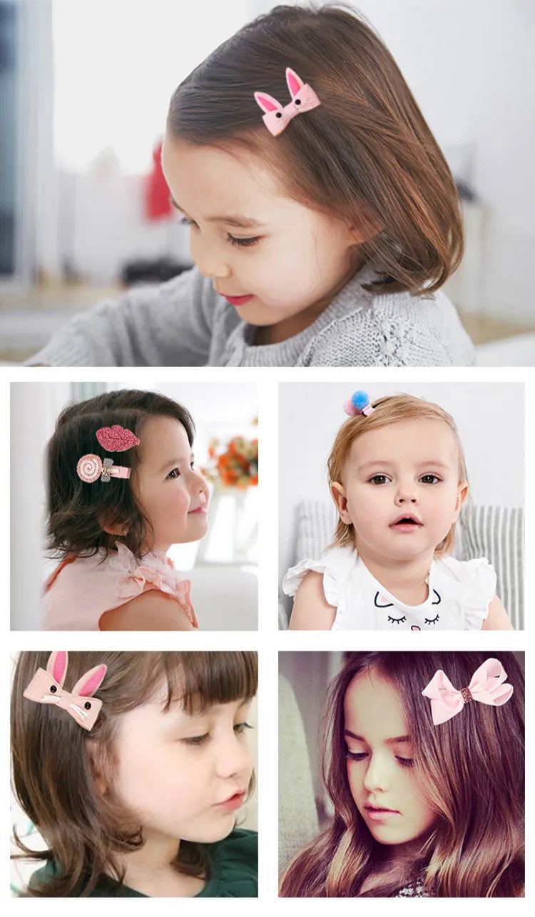 18 Pieces Baby Hair Accessories Princess Headdress Girls Headband Children Barrettes Headband Gift Set