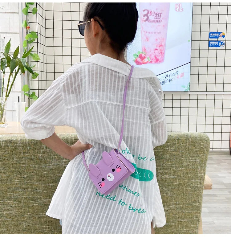 Children's Accessories Small Shoulder Bag Cute Rabbit BabyGirls Small Crossbody Bags Cartoon Kids Boys Mini Coin Purse Handbags