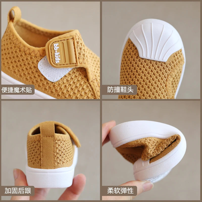 Baby Girls Boys Casual Shoes Spring Autumn Infant Toddler Shoes Comfortable Non-slip Soft Bottom Children Sneakers Kids Shoes