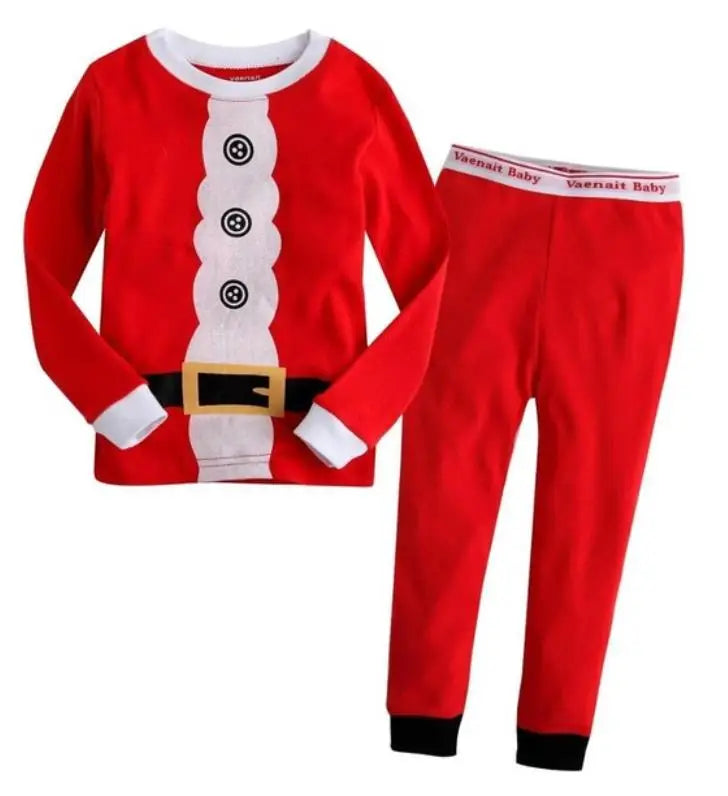 Kid Pajamas Set Baby Boy Clothes Girl Sleepwear Nightwear Children Santa Claus Christmas Pyjamas Cotton Clothing Set 2-7T