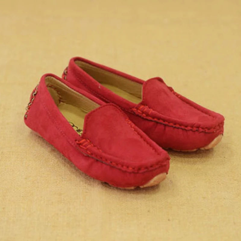Hot Fashion Kids Shoes For Boys Girls Children Leather Shoes Classical Loafers Baby Toddler Boat Shoes Flat