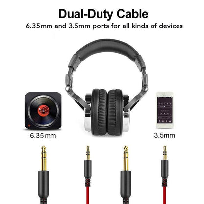 Proffesional Studio Luxury STEVVEX  Headphones Hifi Studio DJ Headphone Wired Monitor Music Gaming Headset Earphone For Phone Computer PC With Mic