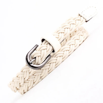 Fashion Casual Woven Knitted  Leather Female Waistband Ladies Decorative Women Belts Clothes Accessories Rope Braided
